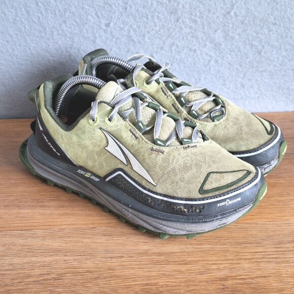 Altra Shoes - Altra Timp Trail Running Shoes Olive Green Womens 6.5 Zero Drop Hiking Sneakers